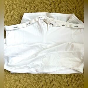 LULULEMON MID-RISE WHITE SKORT